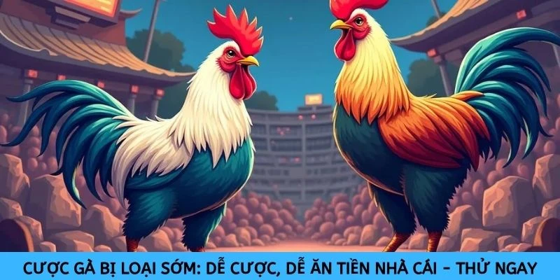 Cược gà bị loại sớm: Dễ cược, dễ ăn tiền nhà cái - Thử ngay