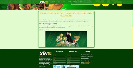 xin88 – Sự Lựa Chọn Hàng Đầu Cho Trải Nghiệm Giải Trí Đỉnh Cao
